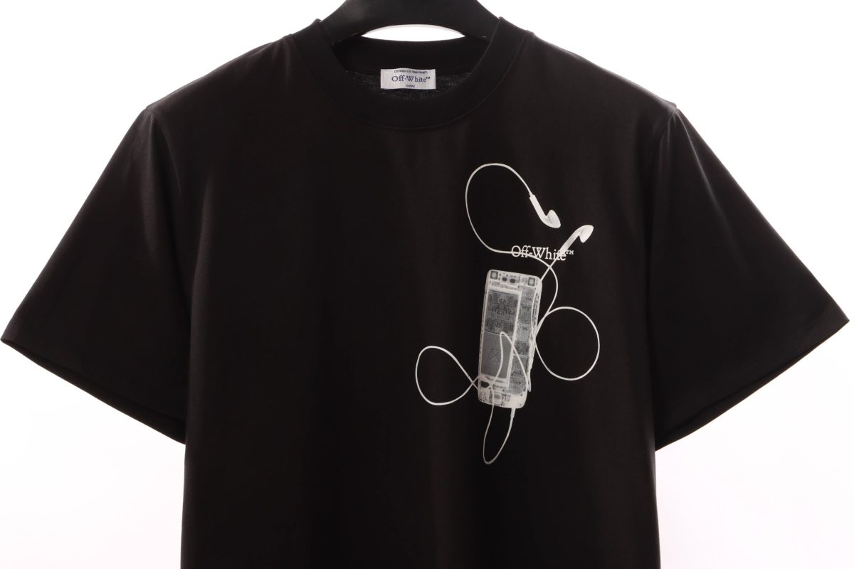 Off-White Digital Headphone Arrow T-Shirt - Image 3