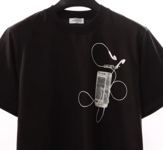 Off-White Digital Headphone Arrow T-Shirt - Image 3