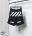Off-White Front Printed Mesh Shorts