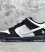 outside view of Panda Pigeon SB Dunk showing color contrast