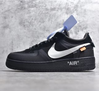 Off White x Nike Air Force 1 Low Black White Reps