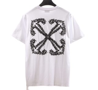 Off-White Embroidered Arrow White T-Shirt