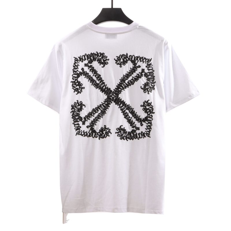Off-White Embroidered Arrow White T-Shirt