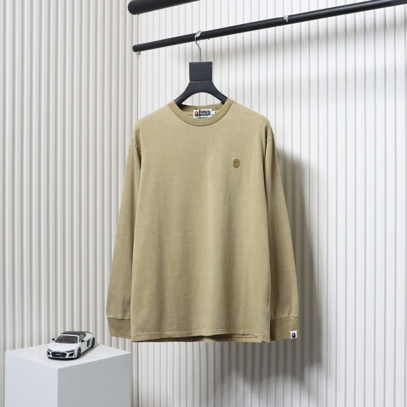BAPE Ape Head Small Logo Embroidered Sleeves Yellow