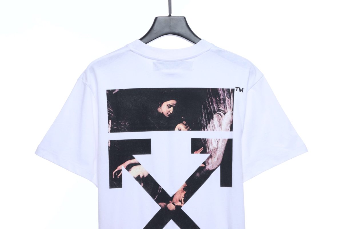 Off-White Angel Oil Painting White T-Shirt - Image 3