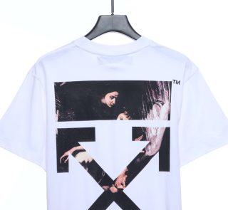 Off-White Angel Oil Painting White T-Shirt - Image 3