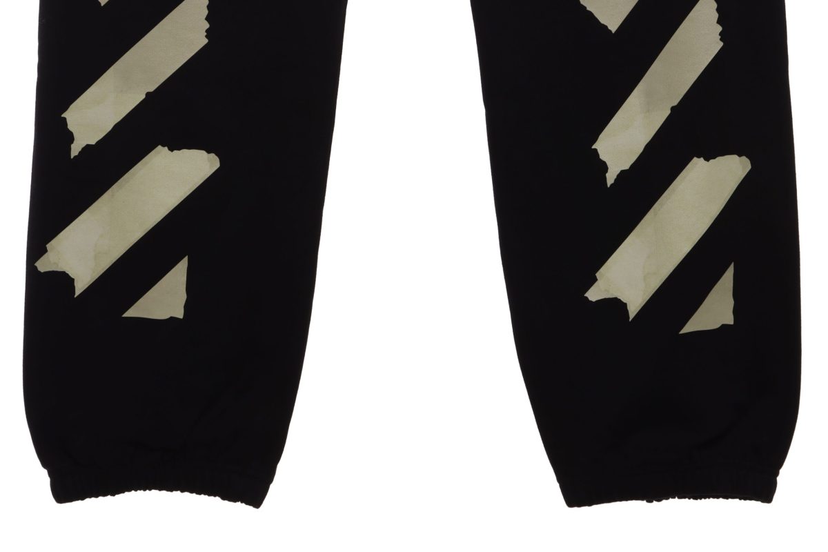 Off-White Yellow Rubber Strip Pants - Image 3