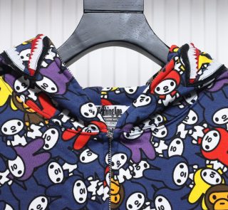BAPE Melody Full Printing Double Hat Hoodie - Image 3