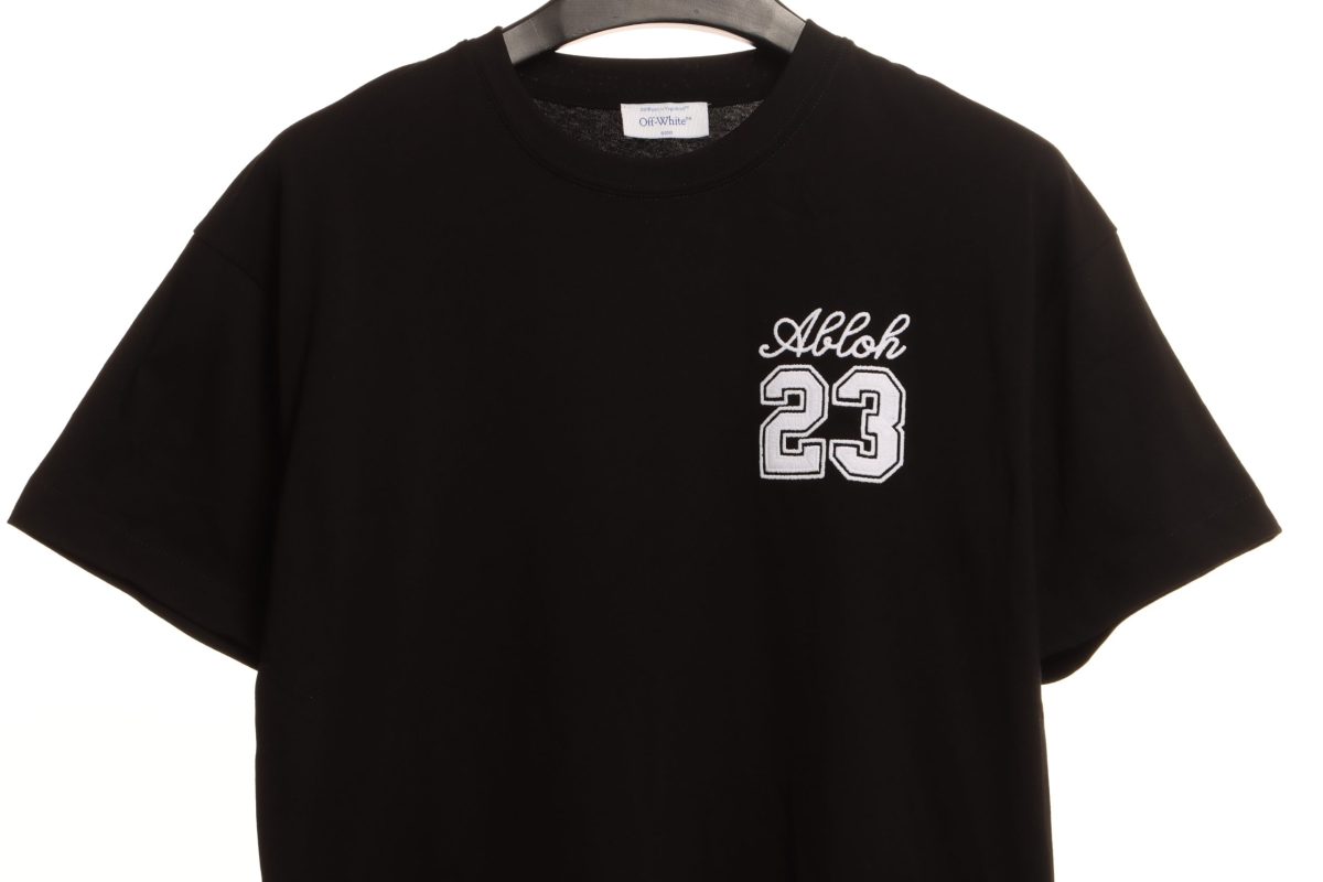 Off-White 23 Digit Logo Black White T-Shirt - Image 3