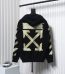 Off-White Yellow Rubber Strip Zipper Hoodie