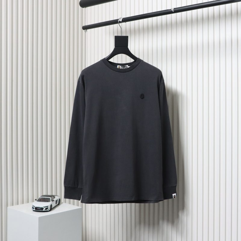 BAPE Ape Head Small Logo Embroidered Sleeves Black