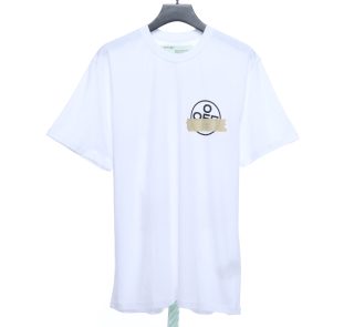 Off-White Rubber Strip Arrow Printing White T-Shirt - Image 2
