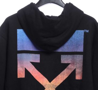 Off-White Purple Gradient Colorful Hoodie - Image 3
