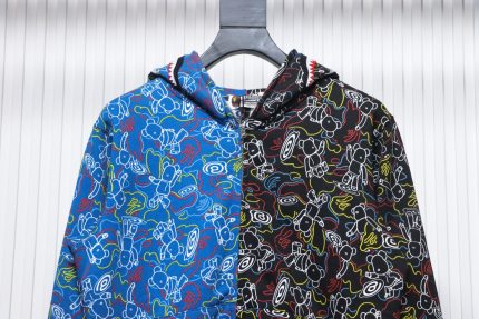 BAPE BAPE X MEDICOM TOY Camouflage Double Hat Hoodie - Image 3