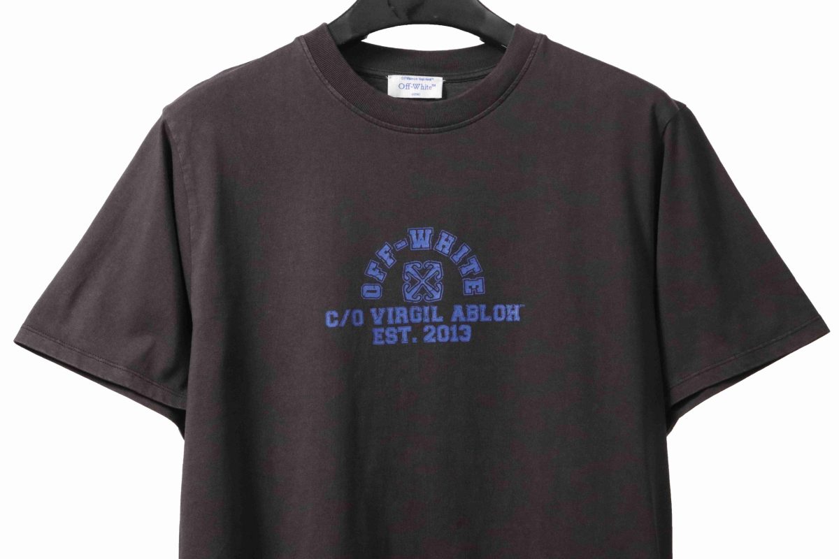 Off-White C/O Virgil Abloh Crackled Print T-Shirt - Image 3