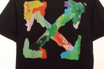Off-White hand drawn graffiti Print T-Shirt - Image 6