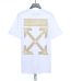 Off-White Rubber Strip Arrow Printing White T-Shirt