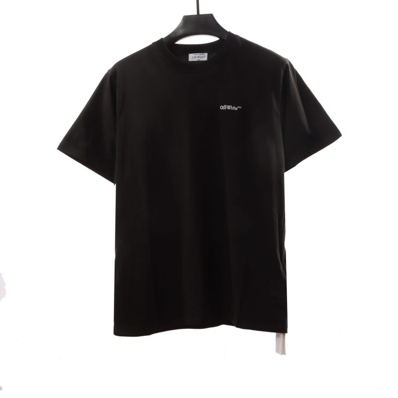 Off-White Embroidered Arrow Black T-Shirt - Image 3