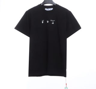 Off-White Red Gray Dissolution Gradient T-Shirt - Image 2