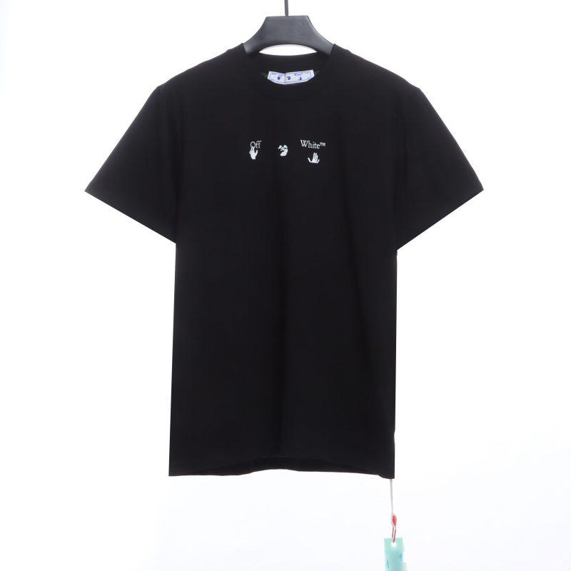 Off-White Red Gray Dissolution Gradient T-Shirt - Image 2