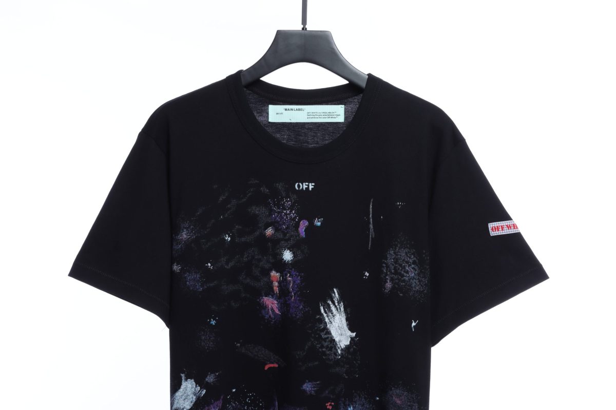 Off-White Fireworks T-Shirt Black - Image 3
