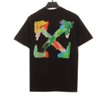 Off-White hand drawn graffiti Print T-Shirt