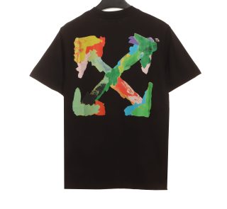 Off-White hand drawn graffiti Print T-Shirt