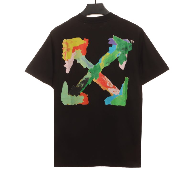 Off-White hand drawn graffiti Print T-Shirt