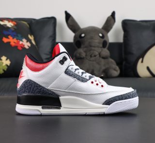 Air Jordan 3 Retro Denim SE White/Fire Red - Image 3