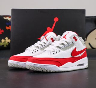 Jordan 3 Retro Tinker White University Red
