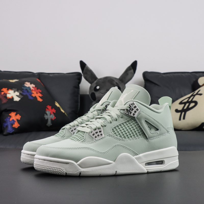 Air Jordan 4 Retro Seafoam Sail Reps - Image 3