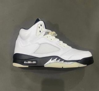 Air Jordan 5 Retro White and Black Replica