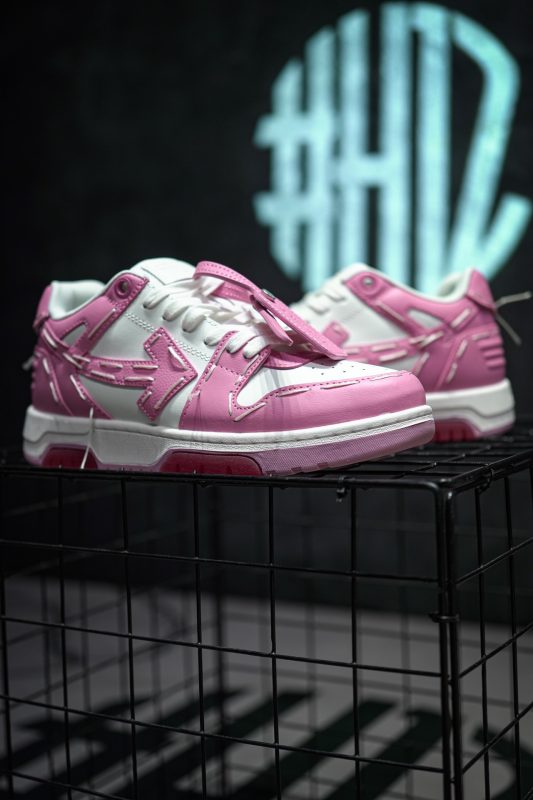 OFF-WHITE Out Of Office Sartorial Stitching White Pink - Image 3