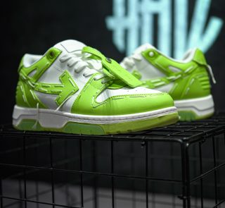OFF-WHITE Out Of Office Sartorial Stitching White Green - Image 3