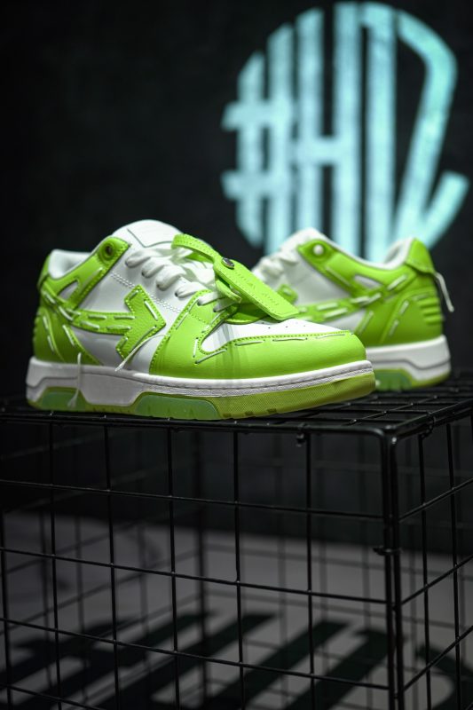 OFF-WHITE Out Of Office Sartorial Stitching White Green - Image 3