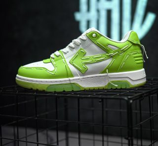 OFF-WHITE Out Of Office Sartorial Stitching White Green