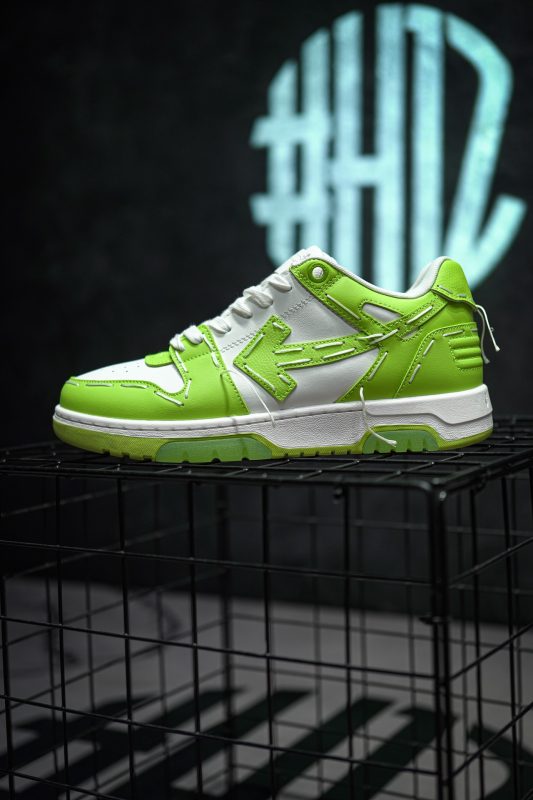 OFF-WHITE Out Of Office Sartorial Stitching White Green
