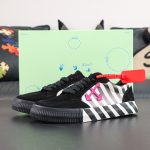 Off White Low Vulcanised Black White Pink