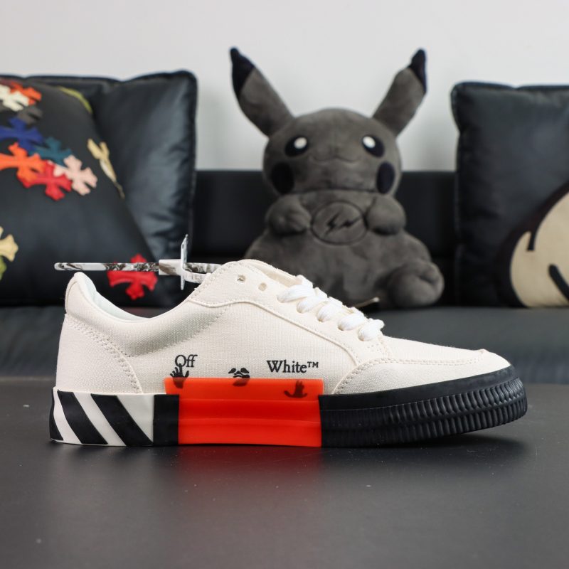 Off White Low Vulcanised White Grey - Image 3