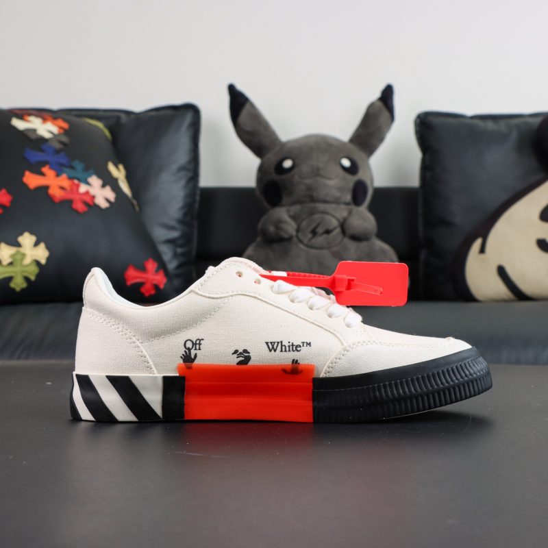 Off White Low Vulcanised White Purple - Image 3