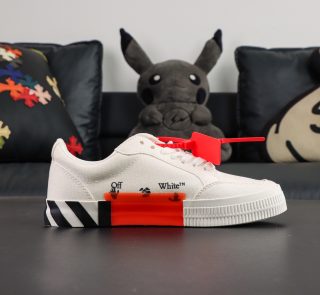 Off White Low Vulcanised White Red - Image 3