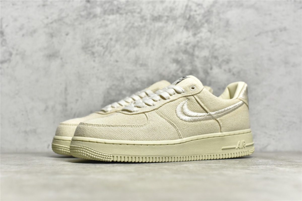 Stussy X Air Force 1 Low Fossil Reps - Image 3