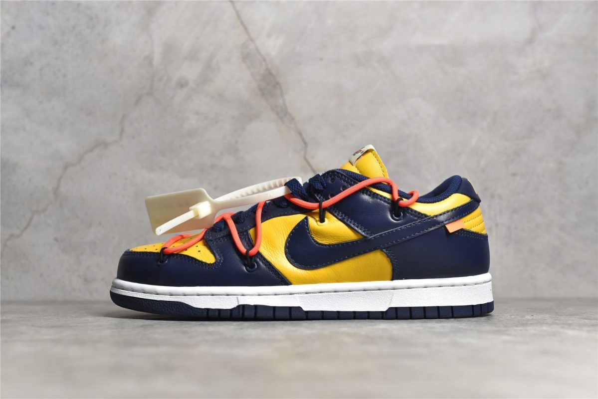 off white dunk university gold reps