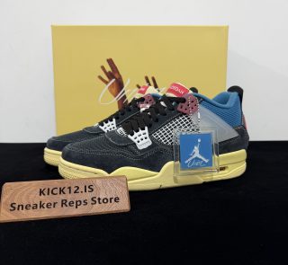 Union LA×Air Jordan 4 Retro "Off Noir" Reps