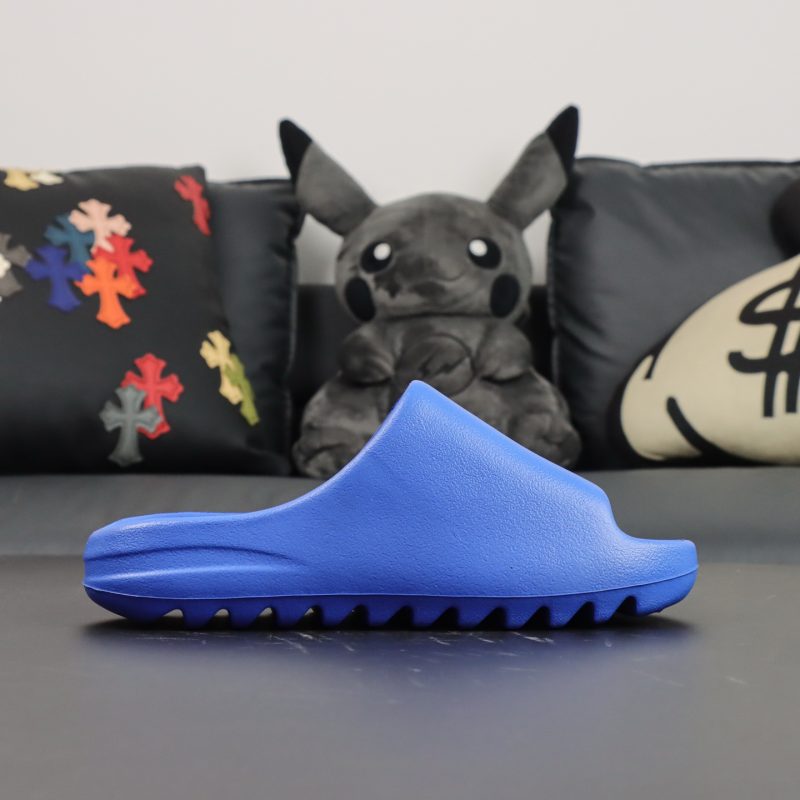 UA Yeezy Slide "Azure" Blue Reps - Image 3