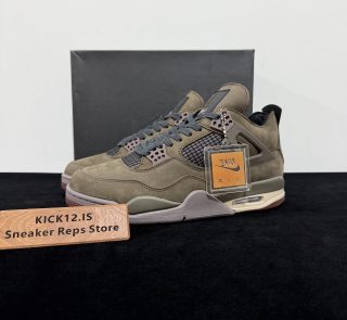 A Ma Maniére Jordan 4 Dark Mocha Reps with box