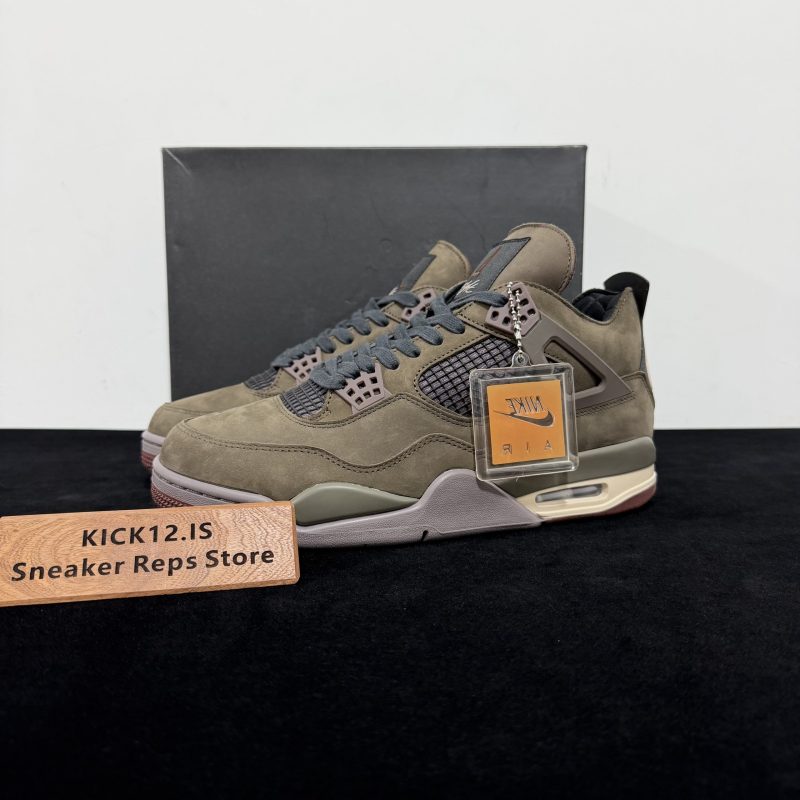 A Ma Maniére Jordan 4 Dark Mocha Reps with box