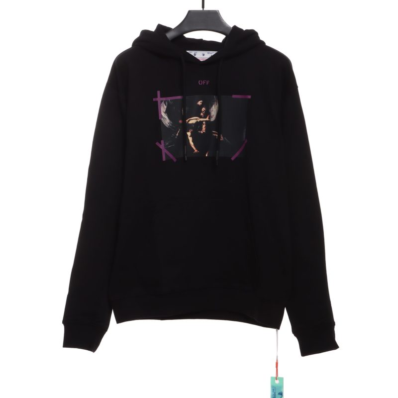 Off-White Religious Virgin Print Hoodie