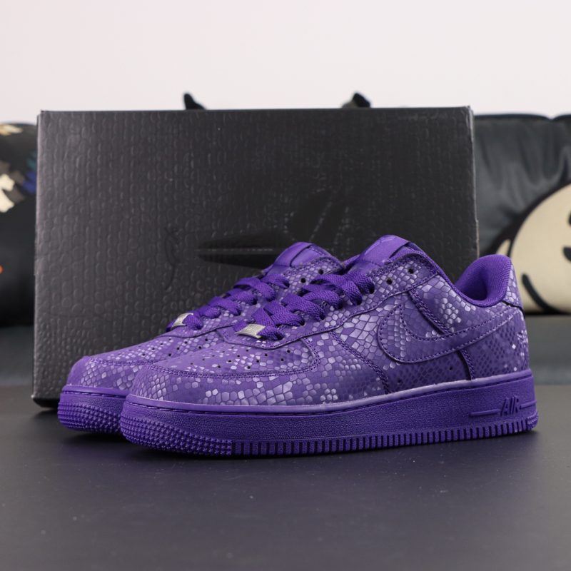 Air Force 1 Kobe Bryant Purple Court Reps with retail-style box