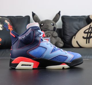 Inside view of Awake x Jordan 6 Midnight Navy Reps